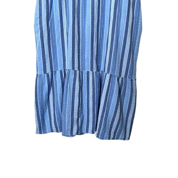 L.L. Bean Women's Cloud Gauze Midi Dress, Stripe - Picture 7 of 9